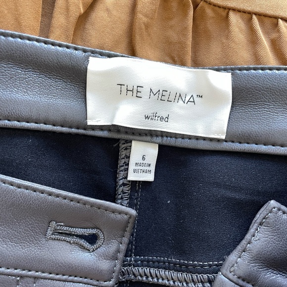 The Melina Pant High Waisted Vegan Leather | Aritzia - Picture 6 of 8